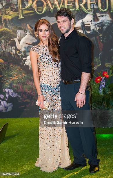 Ben Foden and Una Healy for the "Oz: The Great And Powerful" European premiere at the Empire Leicester Square on February 28, 2013 in London, England.