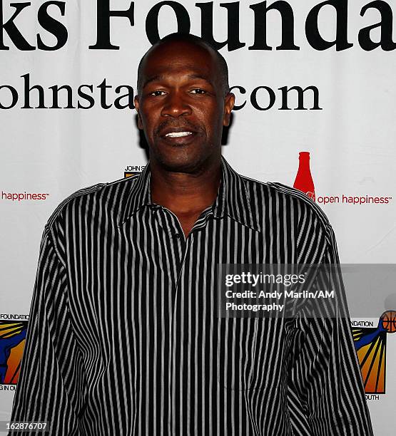 Former NBA player and present New York Knicks assistant coach Herb Williams poses for a photo during the John Starks Foundation Celebrity Bowling...