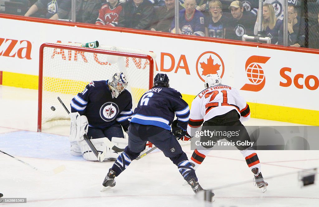 New Jersey Devils v Winnipeg Jets