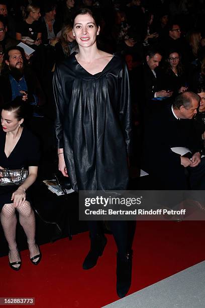 Marie-Agnes Gillot attends the Nina Ricci Fall/Winter 2013 Ready-to-Wear show as part of Paris Fashion Week on February 28, 2013 in Paris, France.