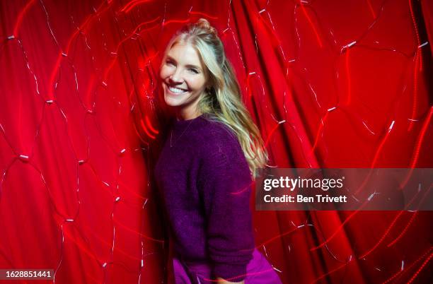 Amanda Kloots poses for the 2022 Jingle Ball x PEOPLE Portrait Studio on December 2, 2022 in Los Angeles, CA.