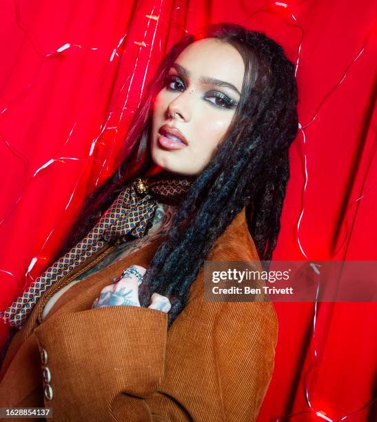 Zhavia Ward poses for the 2022 Jingle Ball x PEOPLE Portrait Studio on December 2, 2022 in Los Angeles, CA.