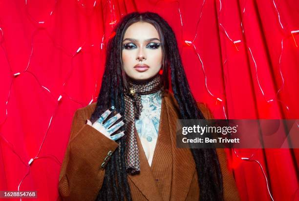 Zhavia Ward poses for the 2022 Jingle Ball x PEOPLE Portrait Studio on December 2, 2022 in Los Angeles, CA.