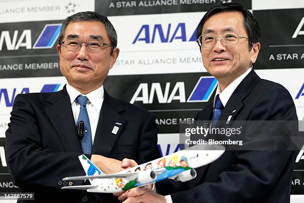 Shinichiro Ito, outgoing president and chief executive officer of All Nippon Airways Co. And incoming president and chief executive officer of ANA...