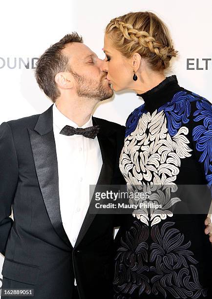 Bodhi and Jenna Elfman arrive at the 21st Annual Elton John AIDS Foundation Academy Awards Viewing Party at Pacific Design Center on February 24,...