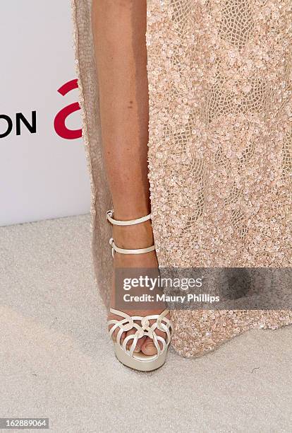 Analeigh Tipton arrives at the 21st Annual Elton John AIDS Foundation Academy Awards Viewing Party at Pacific Design Center on February 24, 2013 in...