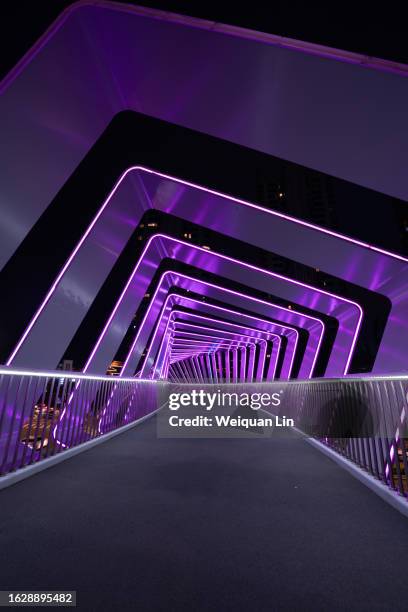 bridge at night - slow motion stock pictures, royalty-free photos & images