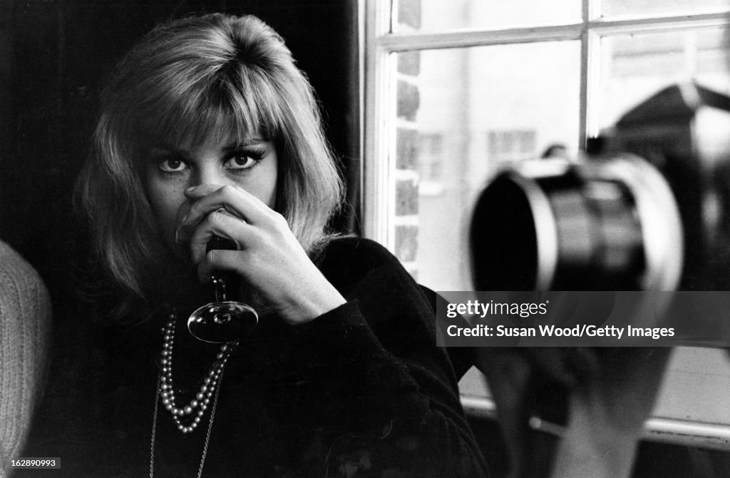 Monica Vitti On 'Modesty Blaise' Set