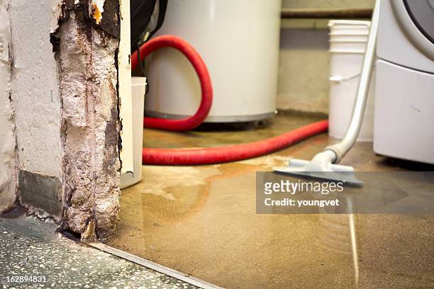 water damaged basement - damaged stock pictures, royalty-free photos & images