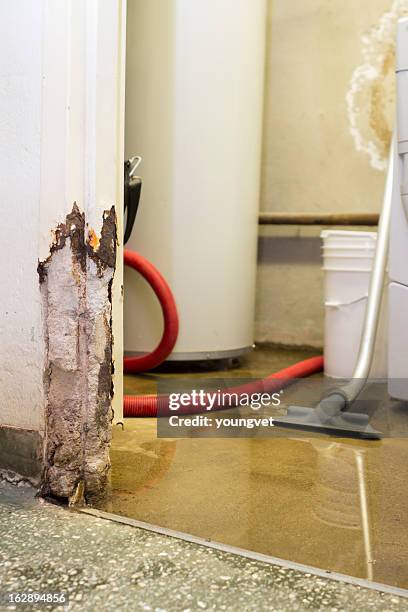 water damaged basement - flooded basement stock pictures, royalty-free photos & images