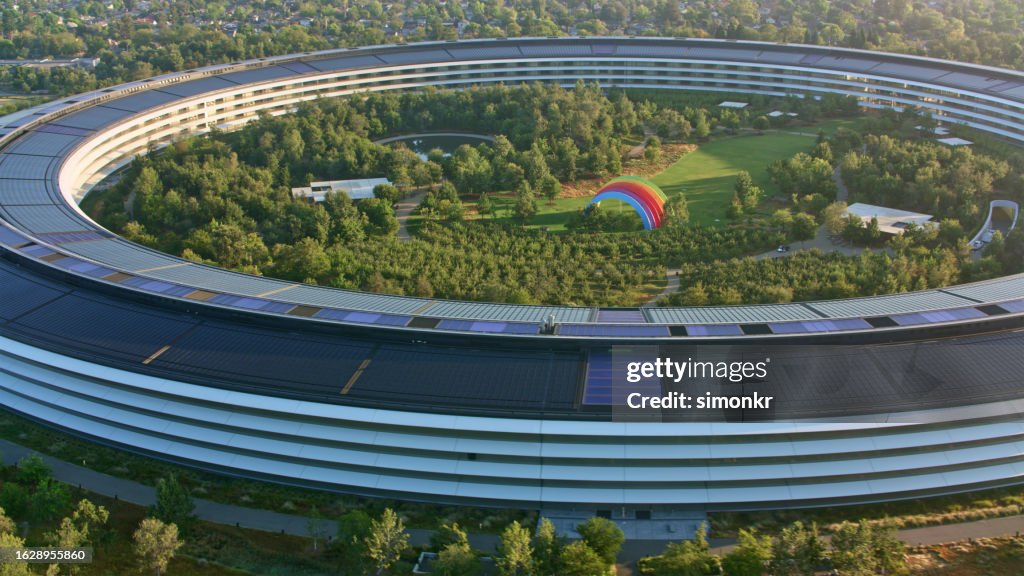 View of Apple Headquarters