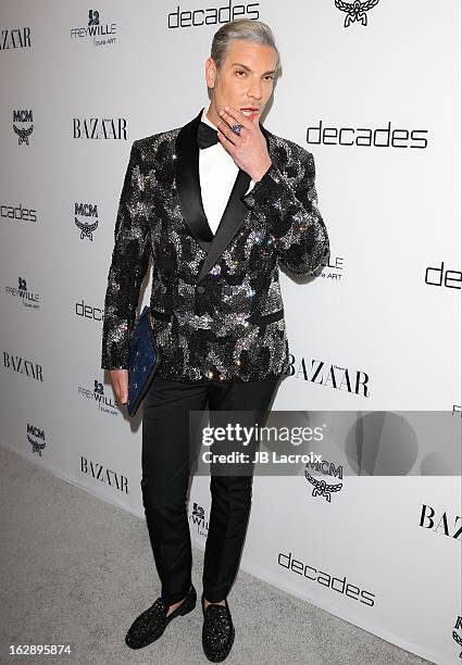 Cameron Silver attends the Dukes Of Melrose launch hosted by Decades and Harper's BAZAAR at The Terrace at Sunset Tower on February 28, 2013 in West...