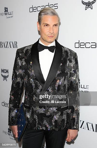 Cameron Silver attends the Dukes Of Melrose launch hosted by Decades and Harper's BAZAAR at The Terrace at Sunset Tower on February 28, 2013 in West...