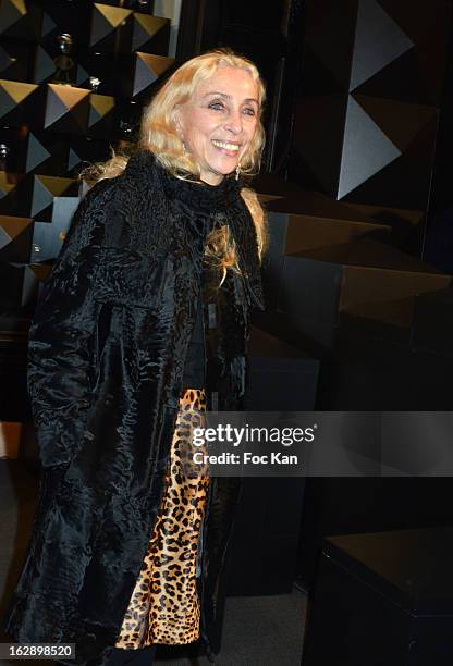 Franca Sozzani from Vogue Italy attends the opening of the Karl Lagerfeld concept store during Paris Fashion Week Fall/Winter 2013 at Karl Lagerfeld...