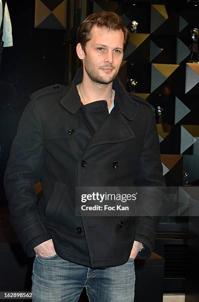 Nicolas Duvauchelle attends the opening of the Karl Lagerfeld concept store during Paris Fashion Week Fall/Winter 2013 at Karl Lagerfeld Concept...