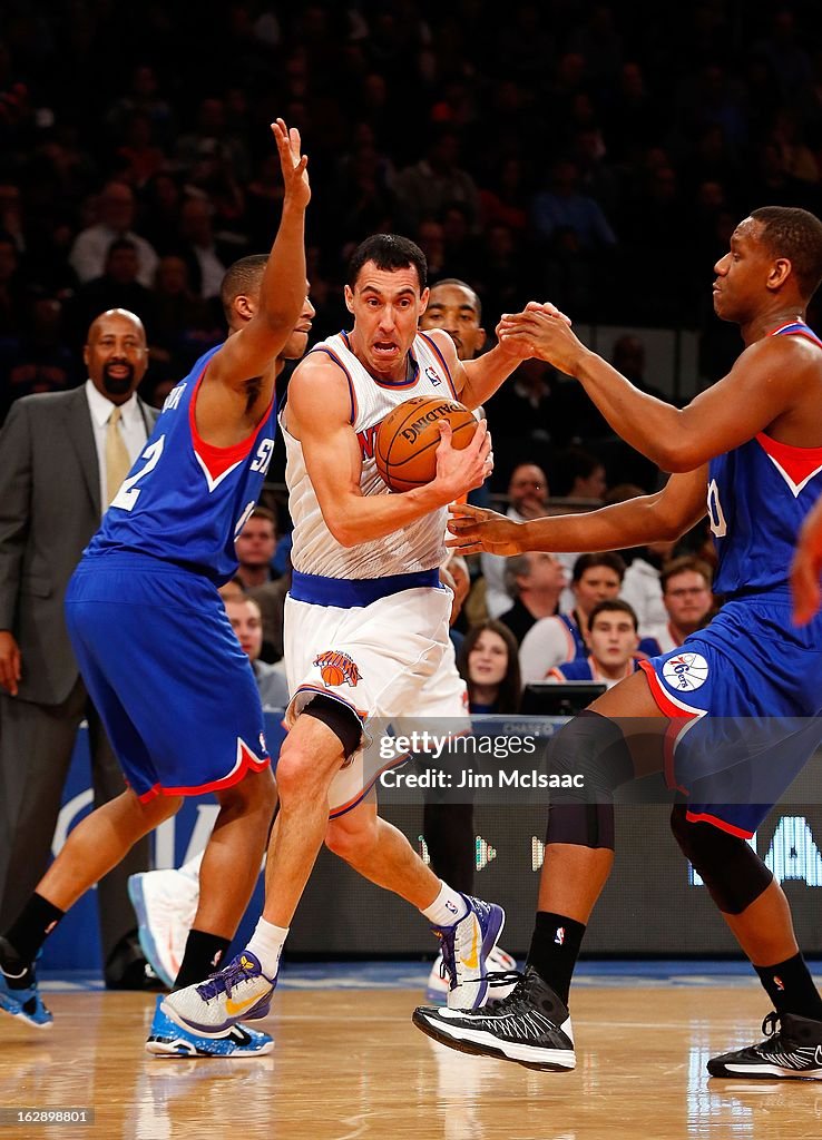 Philadelphia 76ers v New York Knicks