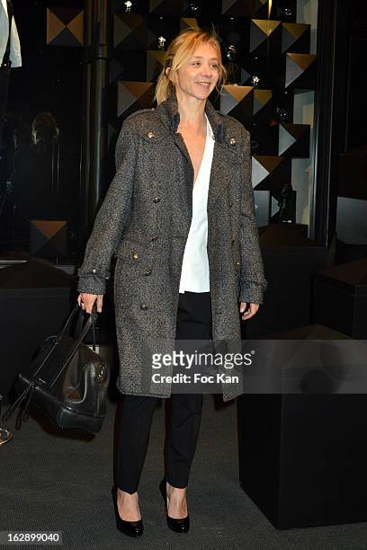 Sylvie Testud attends the opening of the Karl Lagerfeld concept store during Paris Fashion Week Fall/Winter 2013 at Karl Lagerfeld Concept Store...