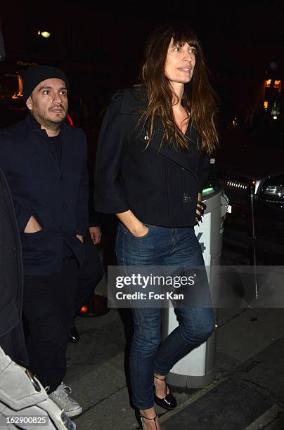 Caroline de Maigret attends the opening of the Karl Lagerfeld concept store during Paris Fashion Week Fall/Winter 2013 at Karl Lagerfeld Concept...