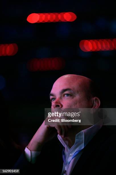Mike Lynch, former chief executive officer of Autonomy Corp., pauses during the London Web Summit in London, U.K., on Friday, March 1, 2013. Autonomy...