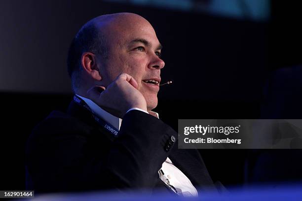 Mike Lynch, former chief executive officer of Autonomy Corp., speaks during the London Web Summit in London, U.K., on Friday, March 1, 2013. Autonomy...