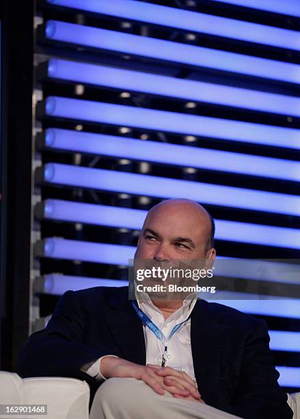 Mike Lynch, former chief executive officer of Autonomy Corp., reacts during the London Web Summit in London, U.K., on Friday, March 1, 2013. Autonomy...