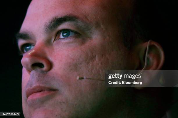 Mike Lynch, former chief executive officer of Autonomy Corp., pauses during the London Web Summit in London, U.K., on Friday, March 1, 2013. Autonomy...