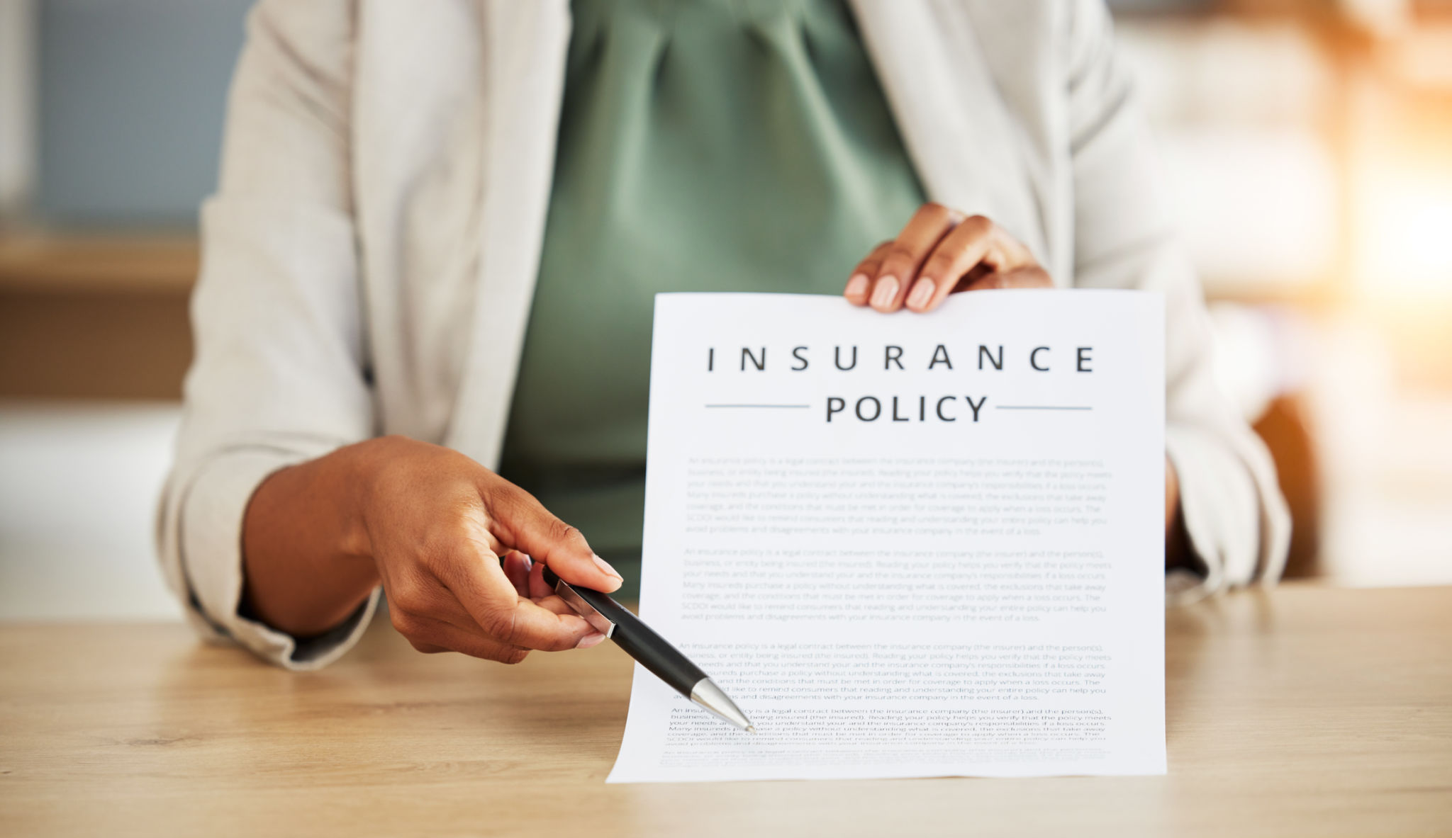 Insurance policy, hand and consultant with agreement in office for investment with finance. Document, retirement and agent with financial advisor for deal with planning for future or contract. Insurance policy, hand and consultant with agreement in office for investment with finance. Document, retirement and agent with financial advisor for deal with planning for future or contract.