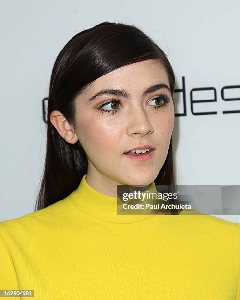 Actress Isabelle Fuhrman attends the Harper's BAZAAR celebration for the new Bravo series "Dukes of Melrose" at The Terrace at Sunset Tower on...