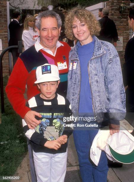 Actor Michael Tucker, actress Jill Eikenberry and son Max Tucker attend Henry Winkler Hosts Annual Brunch to Celebrate the Ninth Annual Celebrity Day...