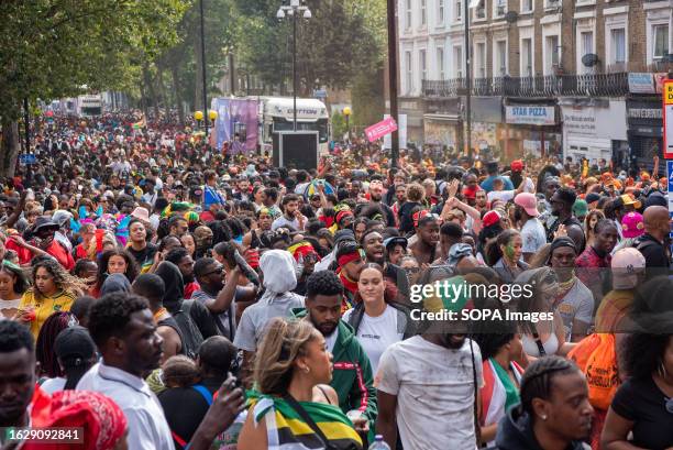 Thousands of people attend the Carnival marching on the Ladbroke Grove. The Notting Hill Carnival is one of the biggest street festivals in the...