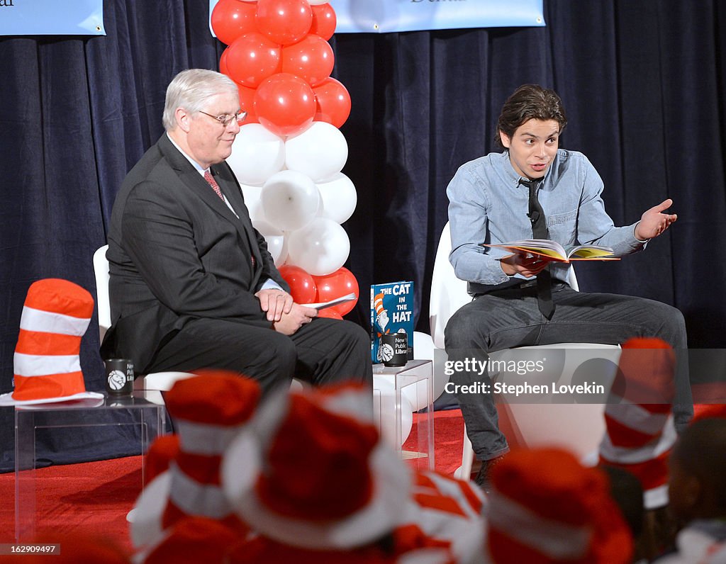 Uma Thurman Joins Cat In The Hat On NEA's Read Across America Day