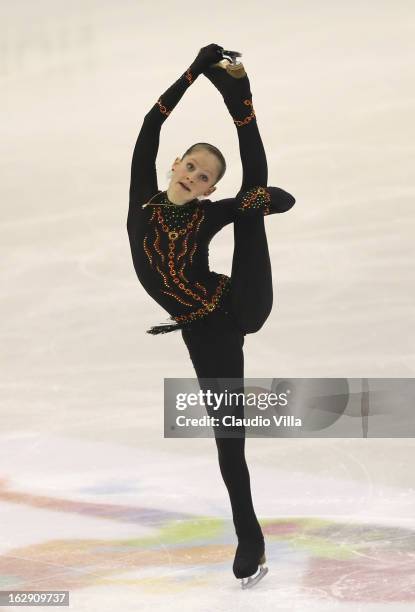 Julia Lipnitskaia of Russia skates in the Junior Ladies Short Program during day 5 of the ISU World Junior Figure Skating Championships at Agora...