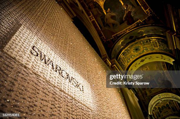 General view during the Swarovski 'Paris Haute Couture' Exhibition party as part of Paris Fashion Week on February 28, 2013 in Paris, France.