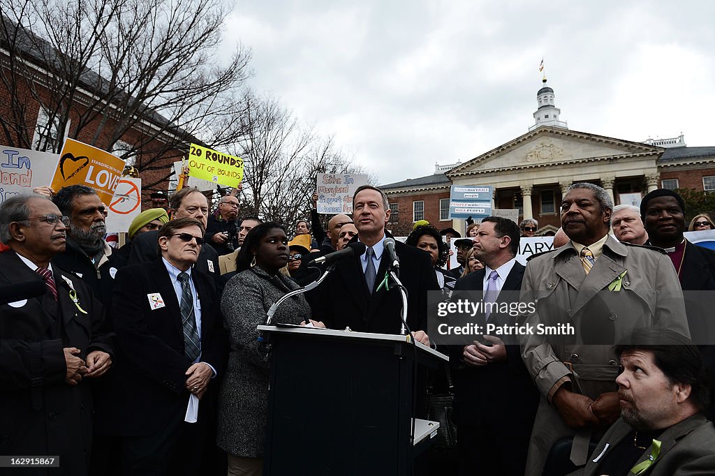 Advocates Of Stricter Gun Control Laws Hold Rally In Maryland's Capitol