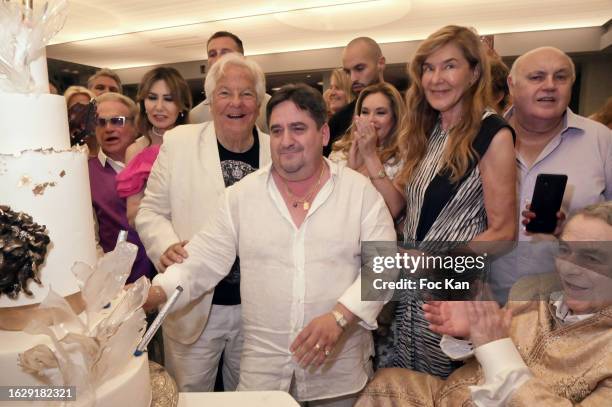 Grégory Bakian, Orlando, Maria Pia Ruspoli, Massimo Gargia, Thierry Schneider Dolores Mimran, Galullo Alfredo and Paul Loup Sulitzer attend Massimo...