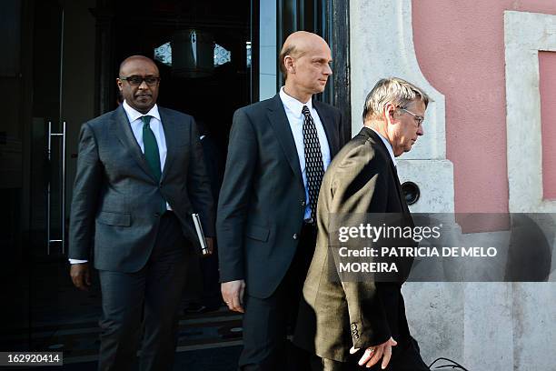 Rasmus Ruffer , the head of European Central Bank delegation, Jurgen Kroger head of a European Union delegation and International Monetary Fund...