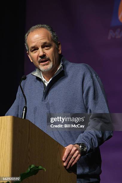 Winner of the Greasy Neale Award for NFL Coach of the Year Chuck Pangano of the Indianapolis Colts attends the Maxwell Football Club Awards Dinner...