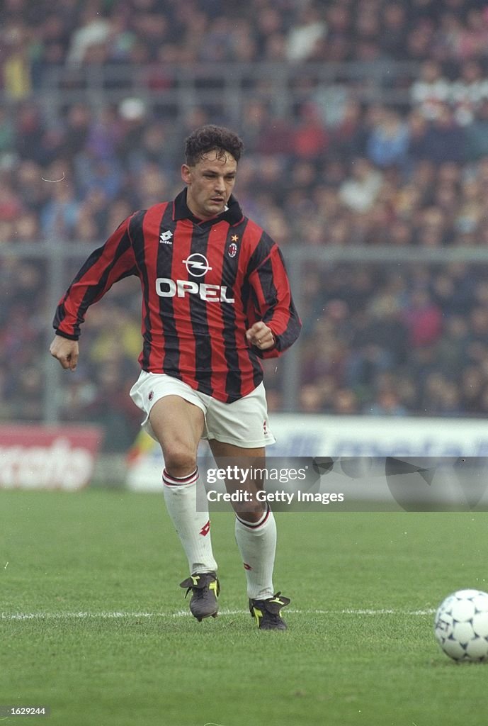 Roberto Baggio of AC Milan