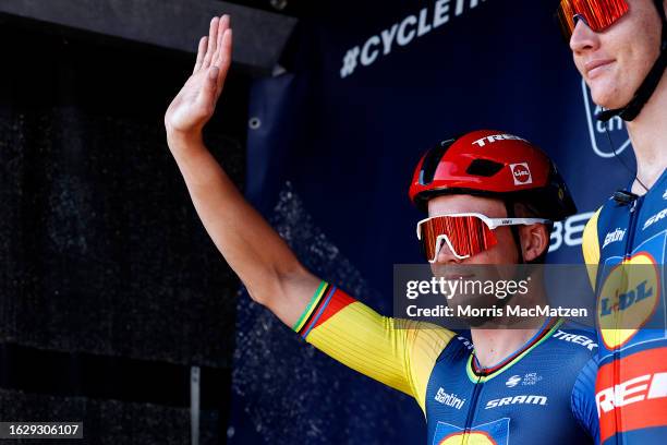 Mads Pedersen of Denmark and Team Lidl-Trekprior to the 26th BEMER Cyclassics Hamburg 2023 a 205.6km one day race from Hamburg to Hamburg / #UCIWT /...