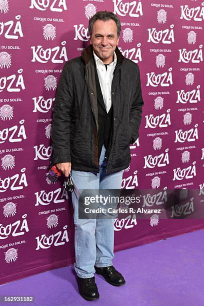 Spanish actor Jose Coronado attends "Cirque Du Soleil" Kooza 2013 premiere on March 1, 2013 in Madrid, Spain.