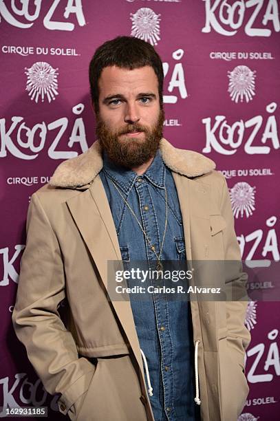 Carles Francino attends "Cirque Du Soleil" Kooza 2013 premiere on March 1, 2013 in Madrid, Spain.