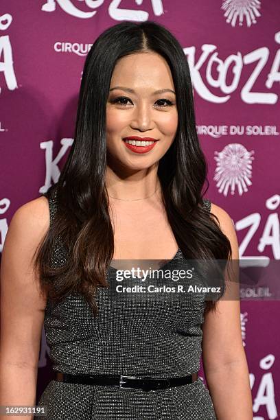 Usun Yoon attends "Cirque Du Soleil" Kooza 2013 premiere on March 1, 2013 in Madrid, Spain.