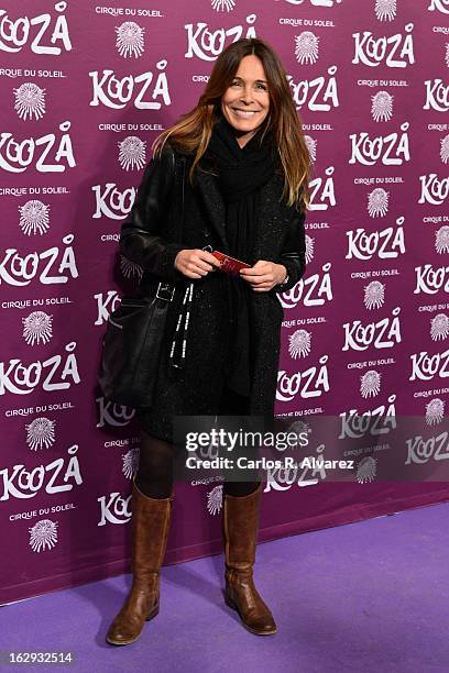 Spanish actress Lidia Bosch attends "Cirque Du Soleil" Kooza 2013 premiere on March 1, 2013 in Madrid, Spain.