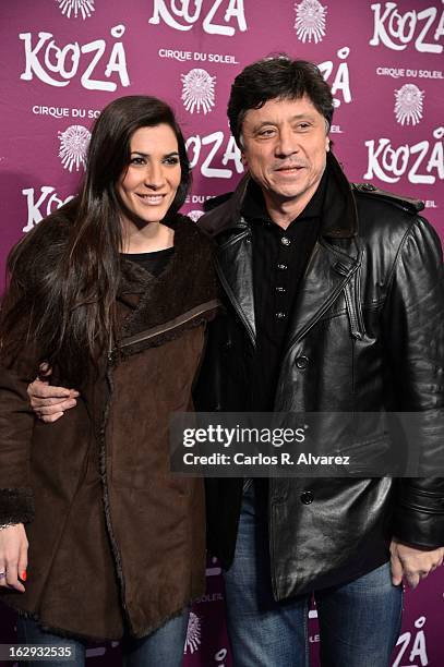 Carlos Bardem and Cecilia Gessa attend "Cirque Du Soleil" Kooza 2013 premiere on March 1, 2013 in Madrid, Spain.