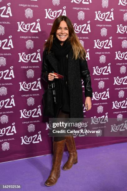 Spanish actress Lidia Bosch attends "Cirque Du Soleil" Kooza 2013 premiere on March 1, 2013 in Madrid, Spain.