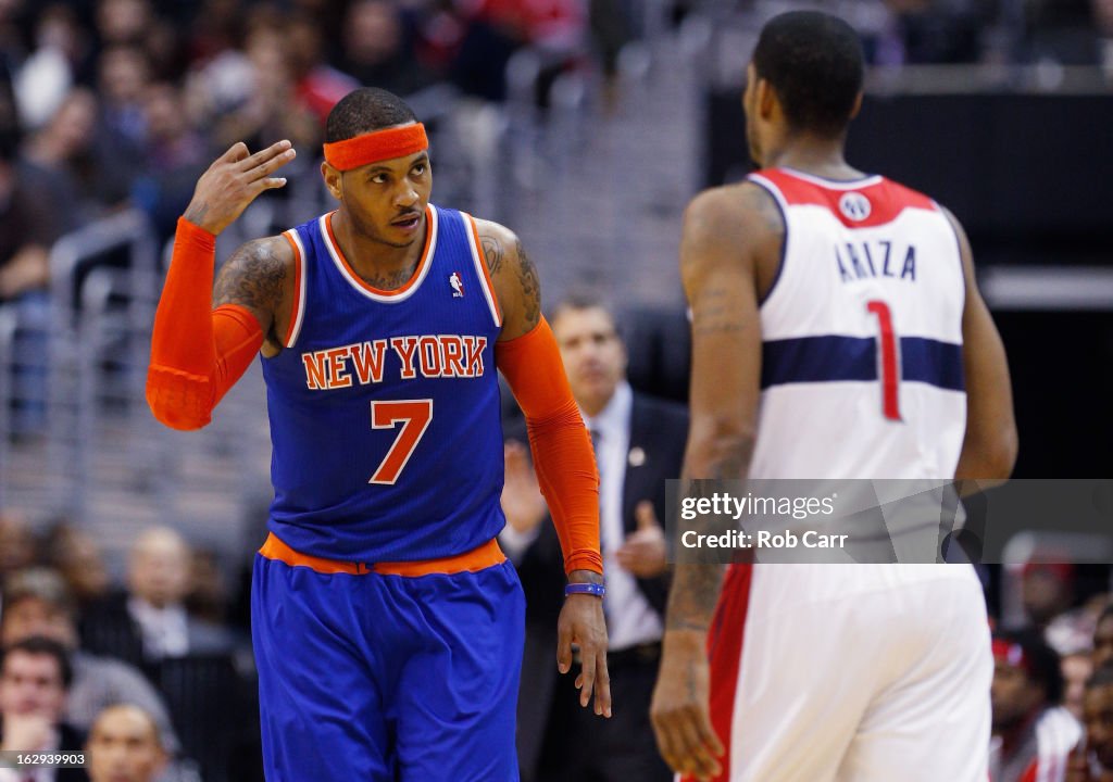 New York Knicks v Washington Wizards