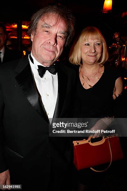 Jean-Michel Wilmotte and his wife Nicole Wilmotte attend Pierre Pelegry's birthday party at Maxim's on March 1, 2013 in Paris, France.