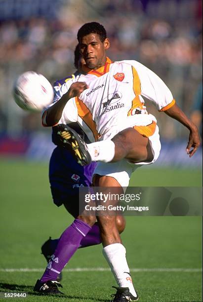 Aldair of Roma in action during the Italian Serie A match against Fiorentina at the Artemio Franchi Stadium in Florence, Italy. \ Mandatory Credit:...