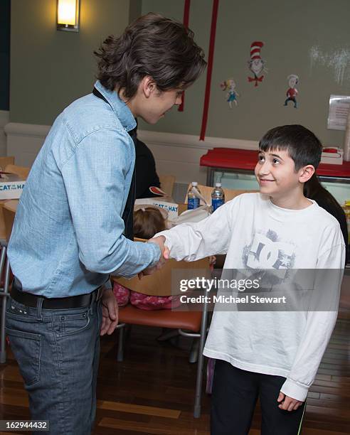 Actor/Youth Ambassador Jake T. Austin visits the Ronald McDonald House on March 1, 2013 in New York City.