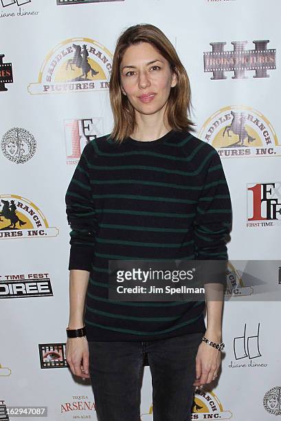 Director Sofia Coppola attends the opening night party for the 2013 First Time Fest at The Players Club on March 1, 2013 in New York City.
